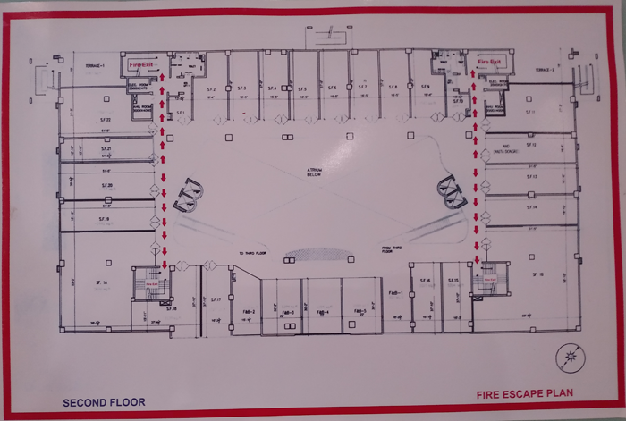 Fire Evacuation Plan Second Floor